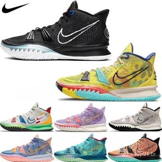 Kyrie 7 EP Calçados Masculinos Irving Seventh Generation Theme First Release Amor e Paz Bramatic Black Phorikal Álgebra Feminina Compat pratica basquete