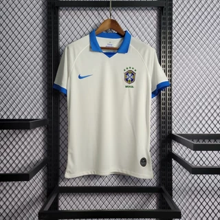 ( A Pronta-Entrega ) ( A pronta-entrega ) Camisa do Brasil branco - Time de futebol camiseta Masculino e Feminino Promoção + Pronta entrega !! Jersey Sportwear