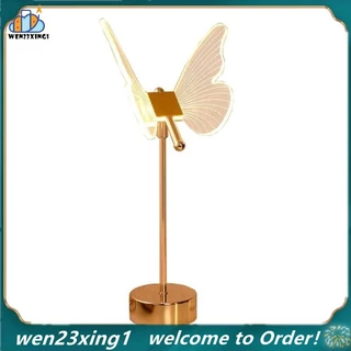 [Wen-Shop] Candeeiro De Mesa Borboleta USB Recarregável Nordic Ambiance Night Lights Luxo Sala De Estar Decoração Luminária De Quarto