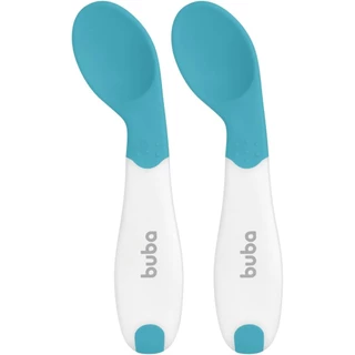 Buba Kit Colher De Treinamento Termossensível Azul -