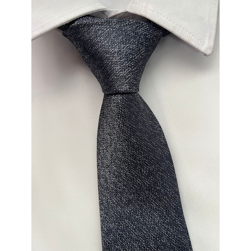 Gravata Semi Slim Cinza - 2400 Fios