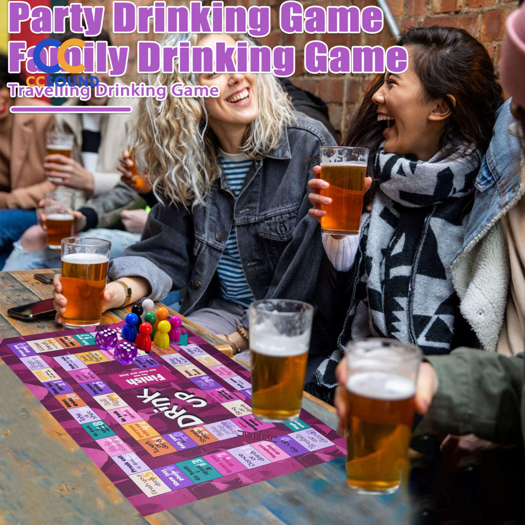 Drinking Board Game Multiplayer Fun Adult Set for Parties Travel for