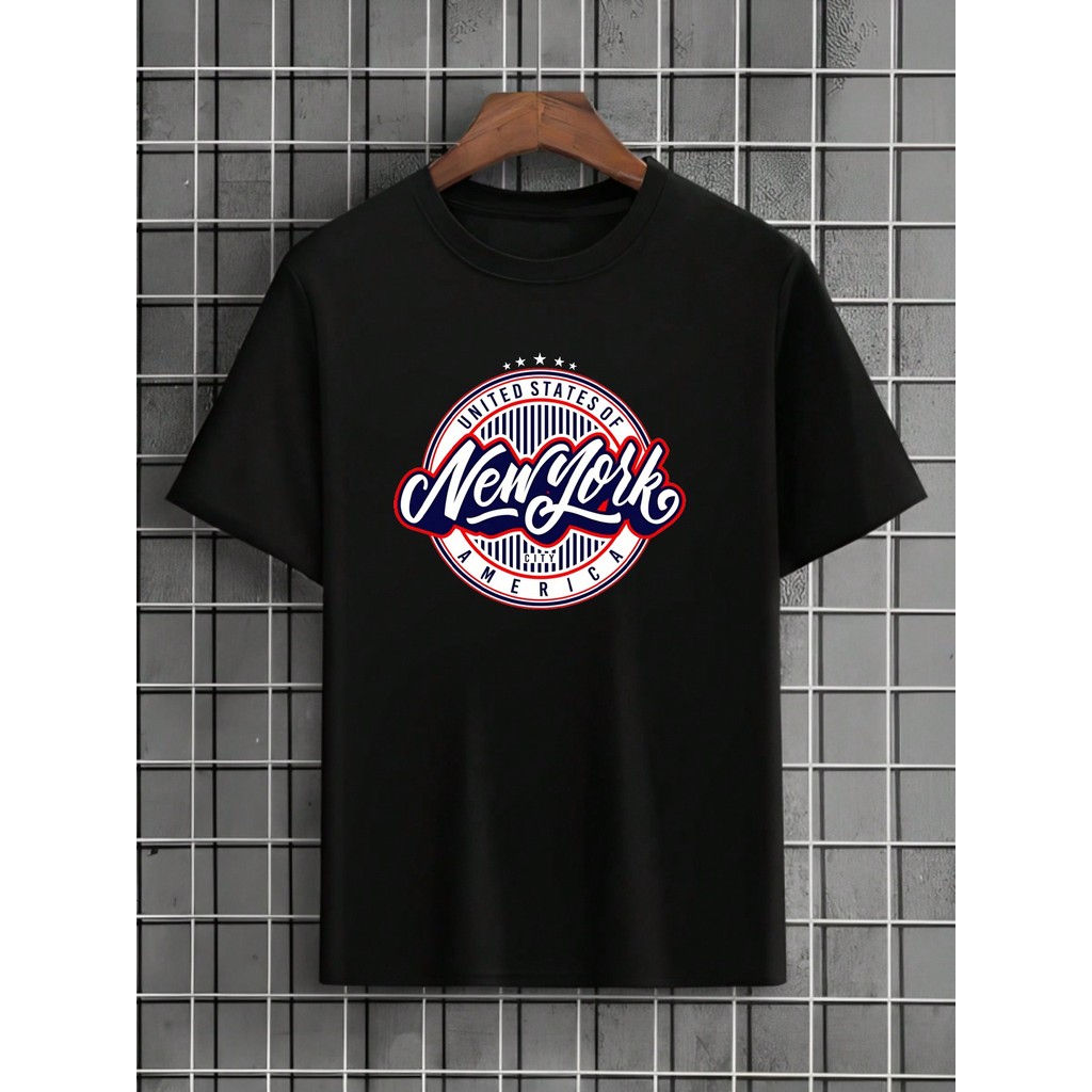 Camiseta Masculina Streetwear New York América Algodão Unissex