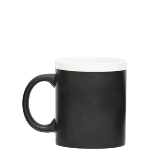 Caneca Lousa 320ML Preto com Branca em Oferta na Shopee