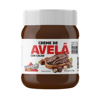 Creme de Avelã Triangulo Pote 170g - Embalagem com 12 Unidades em Oferta na Shopee
