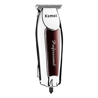 Máquina De Acabamento Barbearia Barba Cabelo Bigode Profissional Kemei Km-9163
