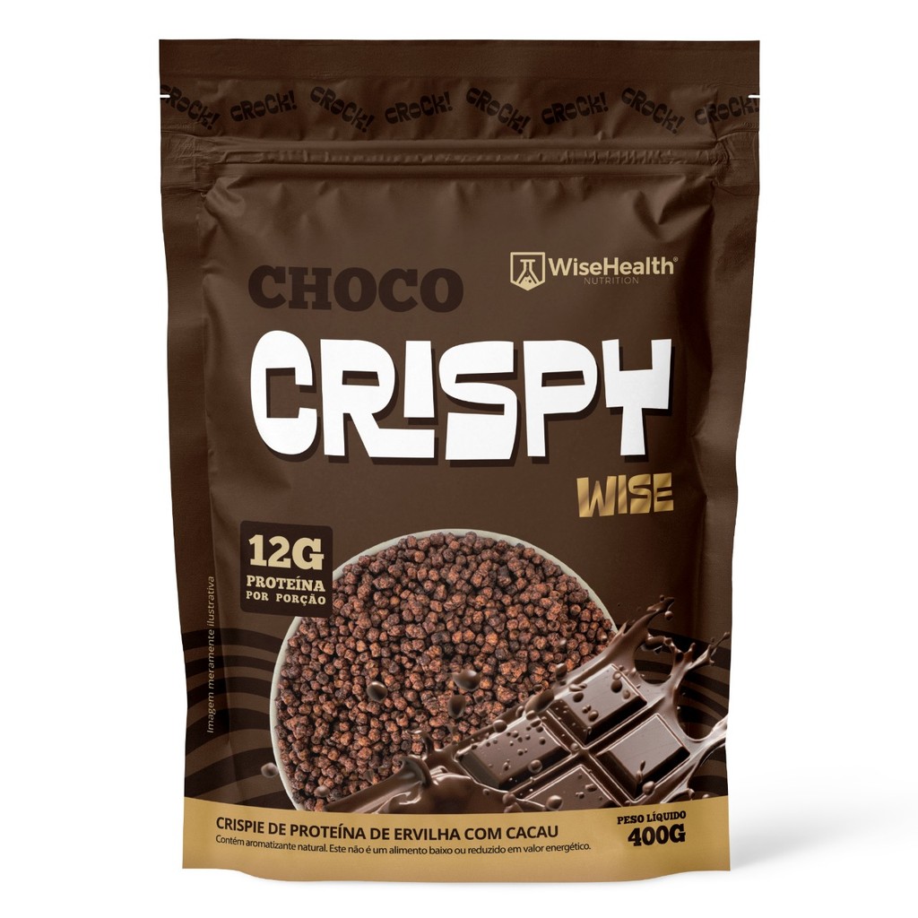 CHOCO CRISPY WISE (400g) - Crispie proteico sabor chocolate