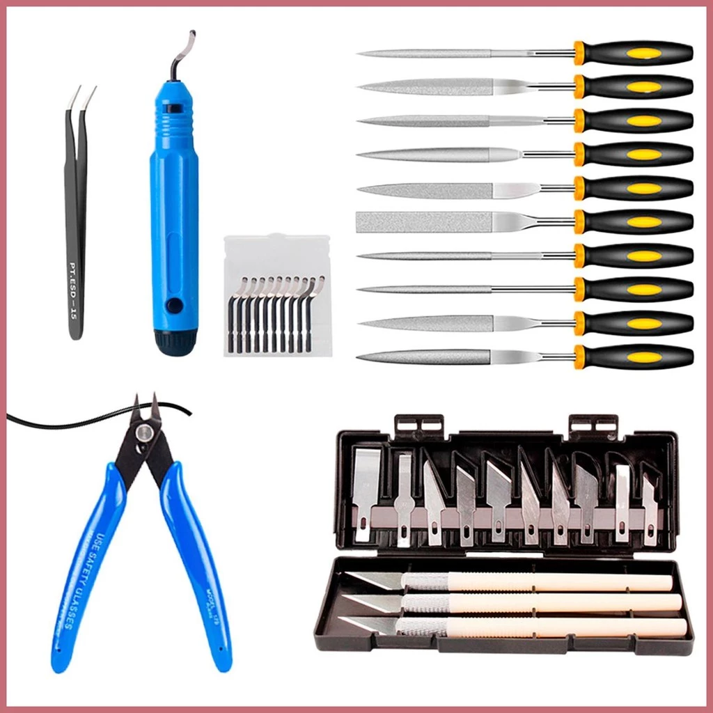 Kit De Ferramentas De Impressão 3D Limpeza De Impressora 3D Peças Rebarbação Gadgets Almofada De Corte Saco De Armazenam