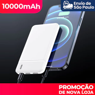 Power Bank Portátil com USB - Bateria Externa de 10000mAh e 5000mAh
