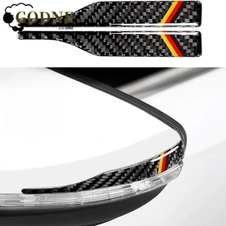 GODNESSFO Decalque De Tiras De Fibra De Carbono Para Carro Não-Colisão , Adesivo Protetor De Espelho , Preto 4,33x0,59in 2PCS Retrovisor De