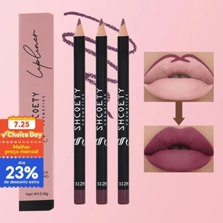 12 Cores Forro labial fosco para os lábios, Caneta para colorir os lábios