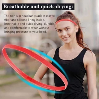 Faixa De Cabelo Elástica Antiderrapante 10MM Popular Yoga Sports Headband Running Fitness