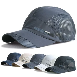 Dry Running Baseball Summer Mesh Cap Visor Chapéu De Verão Moda Esportiva Ao Ar Livre Popular Novo