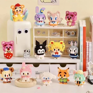 Vários Brinquedos De Micropartículas De Animais Para Construção De Blocos