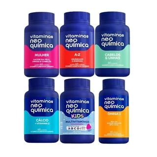 Kit Família Com 6 Frascos Contendo 60 Cáp Cada - NeoQuímica