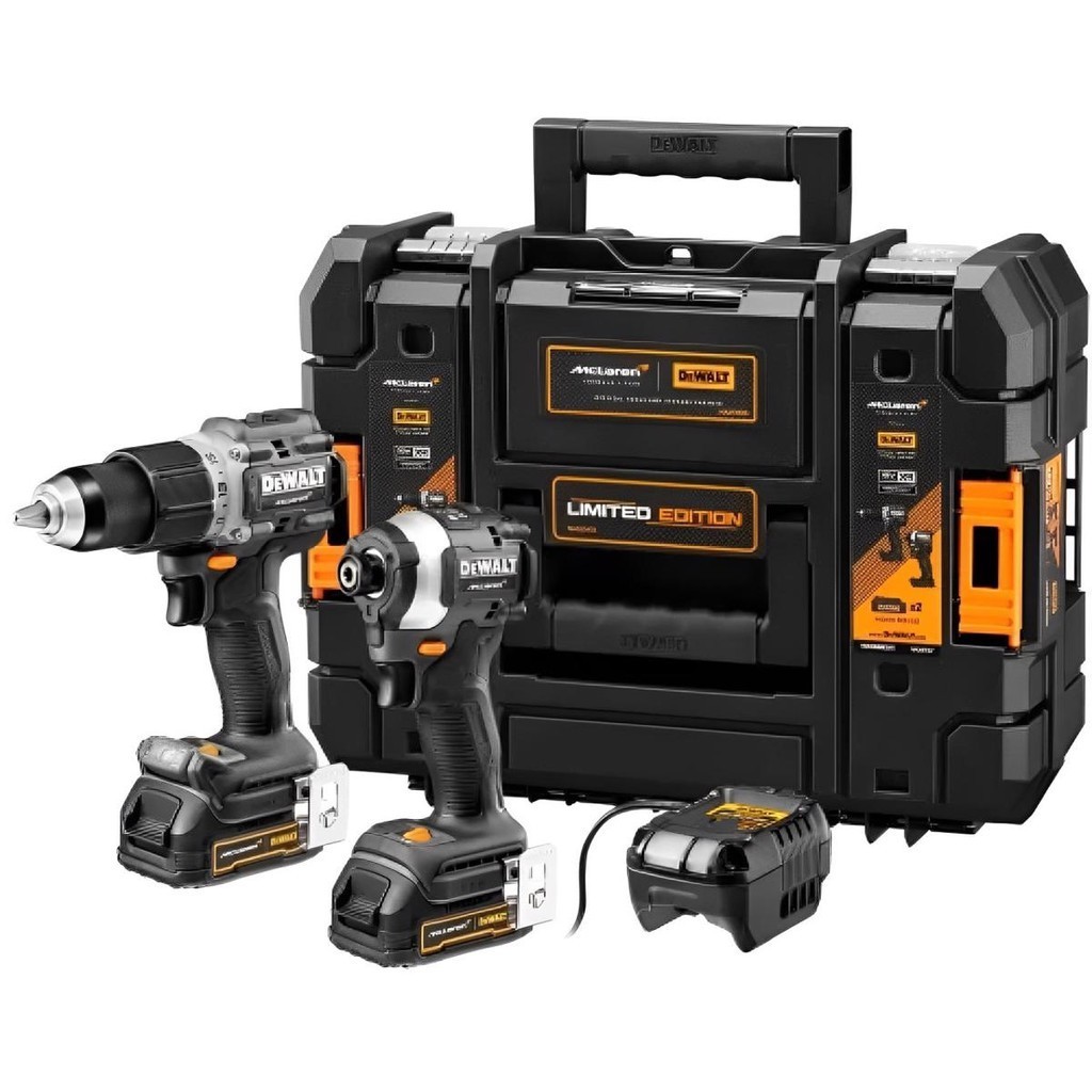 Kit Furadeira Parafusadeira de Impact DCD85 + Parafusadeira de Impacto DCF85 20V MC LAREN DEWALT