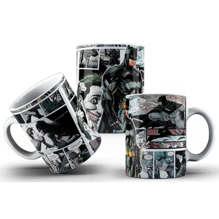 Caneca Batman e Coringa Porcelana 325ml Presente