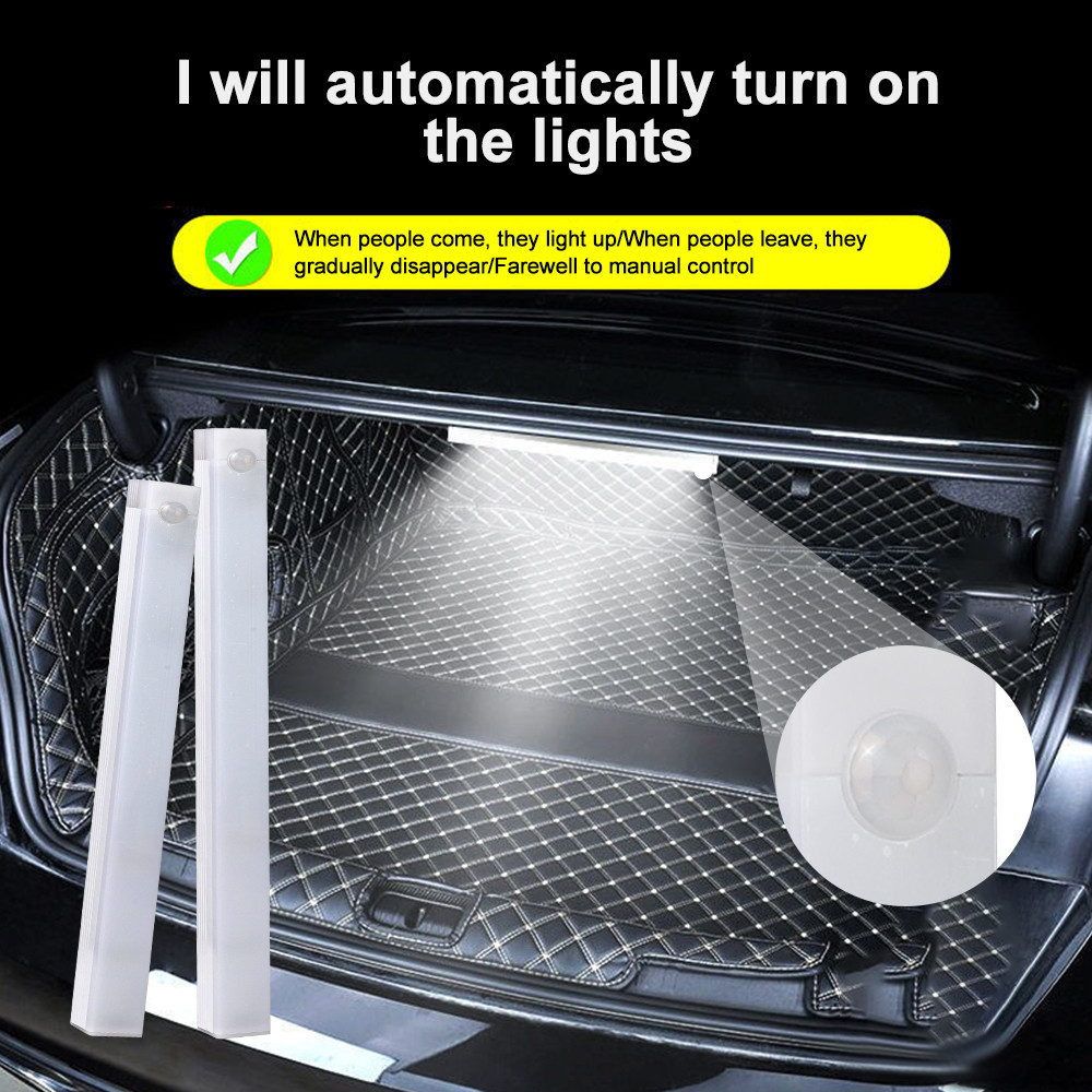 Sensor De Luz Do Carro Tipo-c Recarregável Automático Para Piso Tronco ...