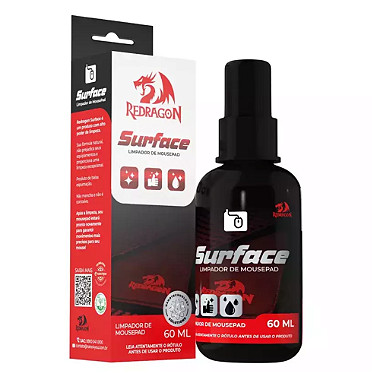 Spray Limpa Mouse Pad Surface Redragon 60ML Novo