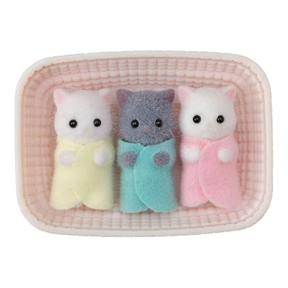 Sylvanian Families Trigêmeos Gato Persa Divertido Epoch 5458