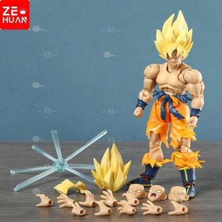 Shf Dragon Ball Z Super Saiyan Son Goku Ação Figura Modelo de brinquedo em PVC