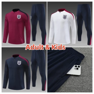 24/25 Inglaterra 【 Player Edition 】 Adult E Conjunto De Fato De Treinamento Kane Grealish Bellingham Foden Pants Pockets Com Zipper Sportswear