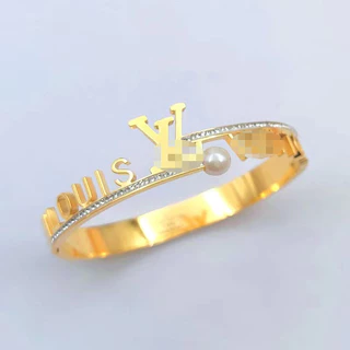 Moda Moda de alta qualidade Pulseira de aço titânio dourado 18k Pulseira de aço titânio de alta qualidade Pulseira de alta qualidade Várias Jóias de Pulseira