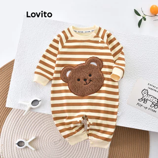Lovito Macacão fofo com estampa de desenho animado para bebê LNA82056