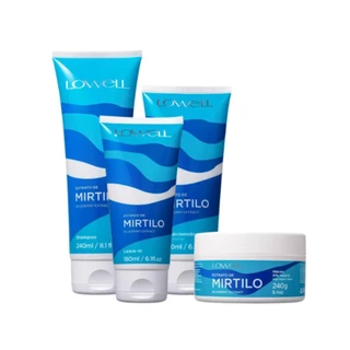 Lowell Kit Mirtilo Leave in Treatment (4 Produtos)