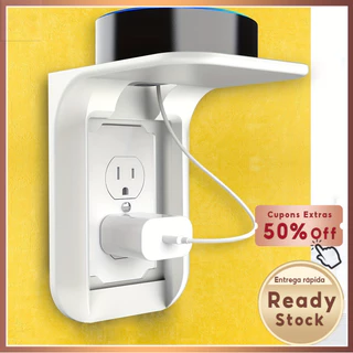 Prateleira De Tomada De Parede , Conveniente , Resistente , Suporte De Carregamento De Celular , Cabo , Rack Usb Para Banheiros , Cozinhas , Salas De Estar