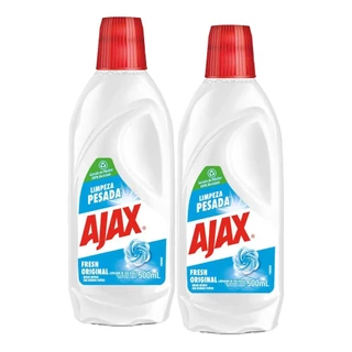 Kit com 2 Limpador Diluível Ajax Fresh 500ml Cada em Oferta na Shopee