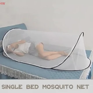 Rede Mosquiteira Para Acampamento , Vans , Campista , Dobrável , Portátil , Dormitórios Estudantis , Crianças , Contra Insetos Cama De Solteiro , Cobertura Completa