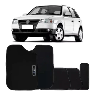 Kit Tapetes 5 Peças Gol G2 G3 G4 1994 95 96 A 2008 Pvc Preto