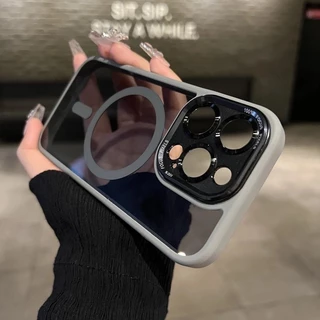 Com magnética Lente De Luxo Leve Com Tudo Incluído Capa De Telefone À Prova De Queda iPhone 11pro max 12 13 14 15 Pro Ma