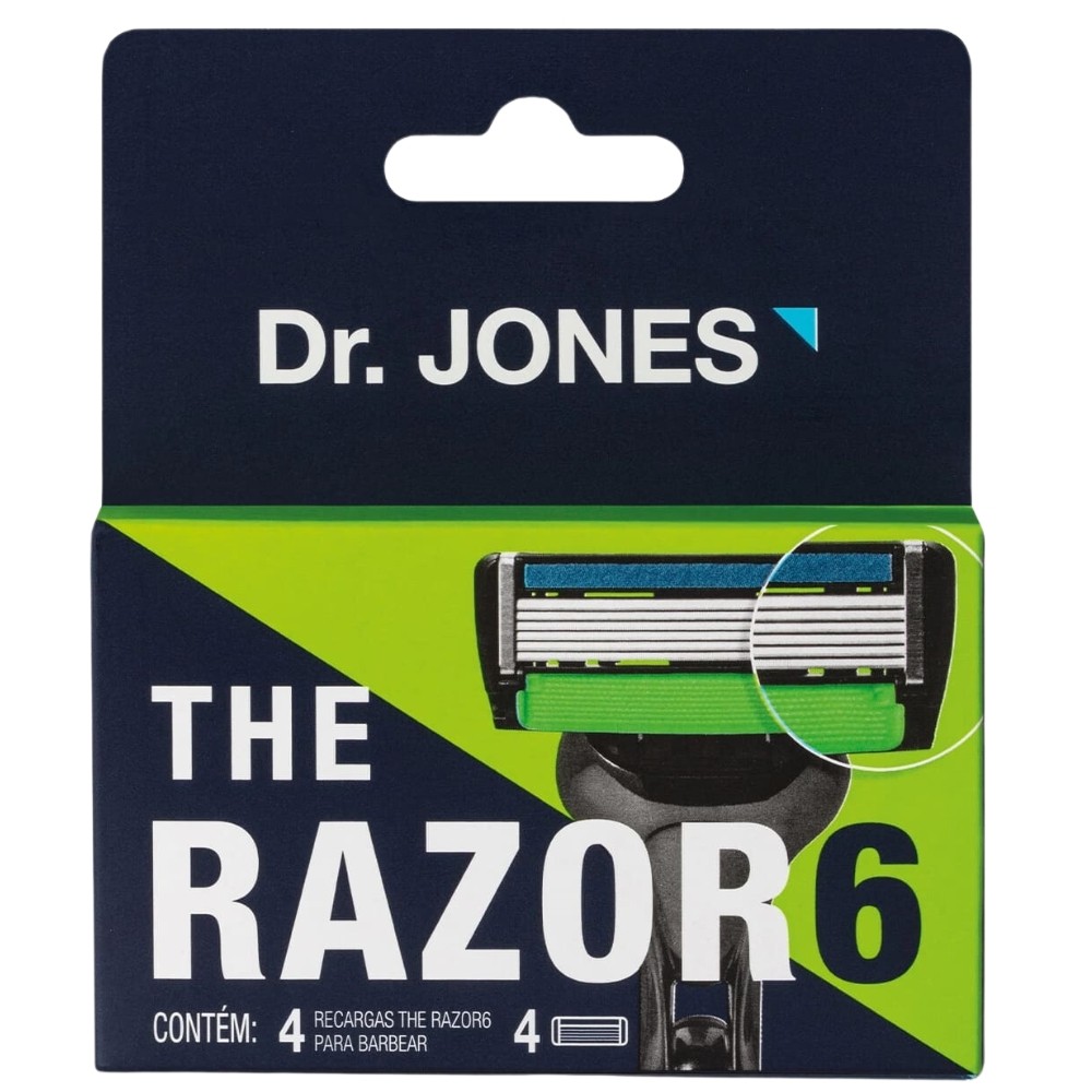 Recarga Dr Jones Razor 6 c/4 Unidades | Shopee Brasil