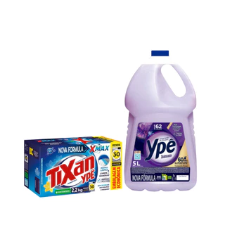 Kit Lava Roupas 2,2kg Primavera + Amaciante Intenso 5L Ypê em Oferta na Shopee