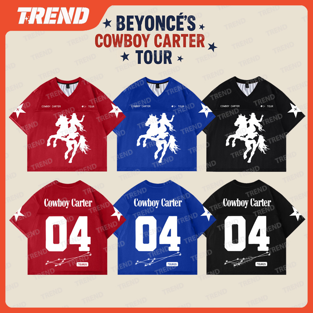 Beyonce Cowboy Carter Tour 2025 Merch Futebol Colheita Camisa