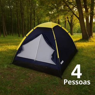 Barraca Camping 4 Pessoas Iglu Tenda Acampamento Pesca Praia Impermeável em Oferta na Shopee