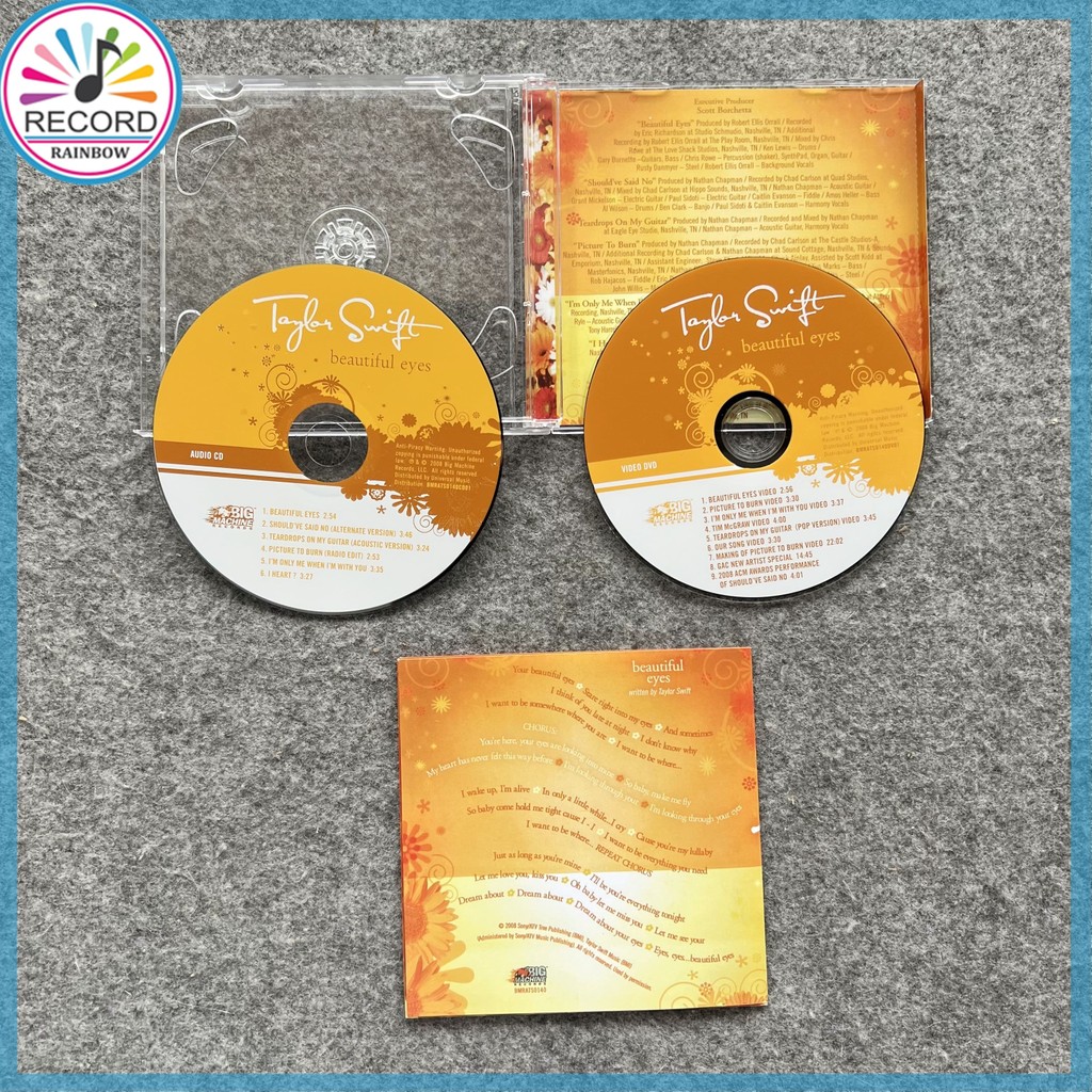 Taylor Swift Beautiful Eyes Original CD+DVD Album [Lacrado] Brand