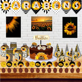 Kit Festa Só um Bolinho - Girassol