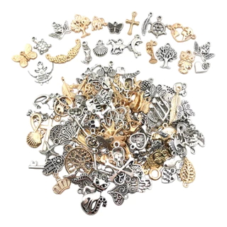 50 Pingente Metal Mix Para Pulseiras e Colares Infantil Artesanato