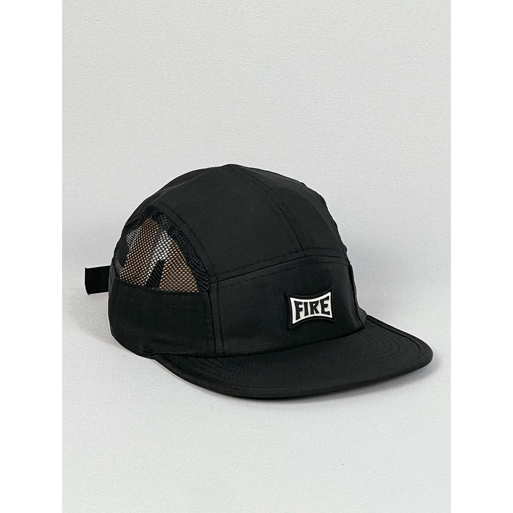 Boné FIRE Five Penal Running Square Logo - Preto - Aba Flexível