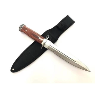 Faca de Caça Pesca Churrasco Luxo Fulltang Inox 0931