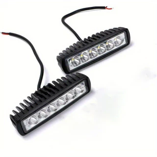 Novo Estilo 1PC 18w 6 LED Luz De Trabalho Para Carro DRL Holofote De Alto Brilho Caminhão SUV Faróis De Condução Off-Road