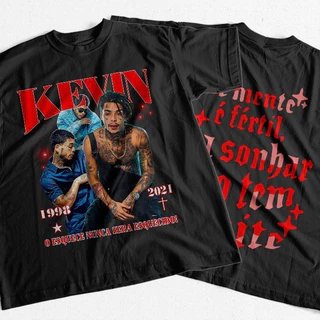 Camiseta Estampada Mc Kevin A mente É Fértil Pra Sonhar Não Tem Limite Camisa Samam