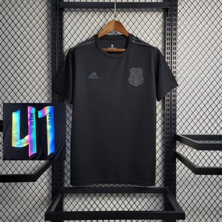 F-o Flamengo Camisa Esportiva Preta Masculina (Cartas Refletivas) 2023 /2024 Camisa de Futebol