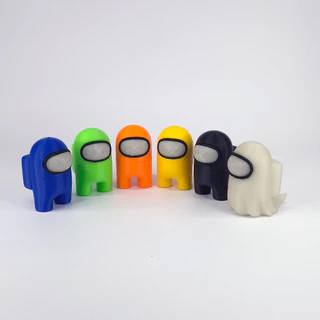 Kit 06 und. Bonecos do jogo Among Us Colecionáveil Cores Variadas Desmontável - Impressão 3D