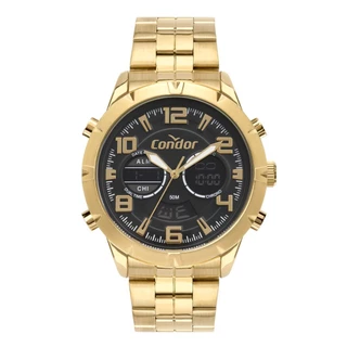 Relógio Condor Masculino Digital Dourado - COBJK648AA/4P