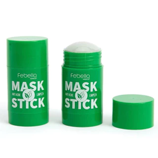 Máscara Chá Verde Remover de Cravos Anti-Acne Hidratante Beleza Pele Facial Clean Face Clareador Mask Stick FEBELLA On Sale
