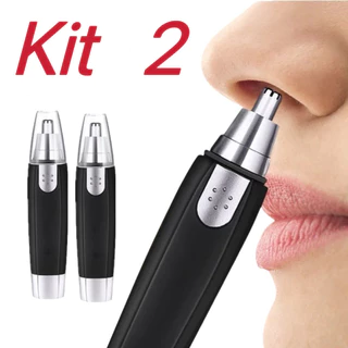Kit 2 Depilador Nariz Orelha Removedor de Pelos Masculino Feminino Á Pilha - WYL em Oferta na Shopee